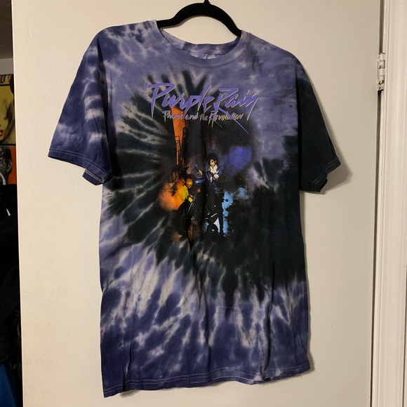 Purple rain tie dye shirt Clearance